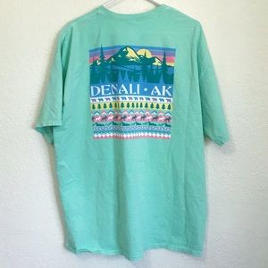 Mint Green Denali Alaska Graphic T-Shirt